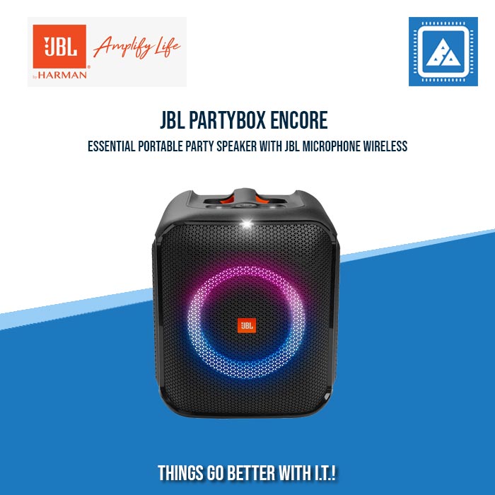 JBL PARTYBOX ENCORE PORTABLE BLUETOOTH SPEAKER W/ 2 WIRELESS MIC (BLACK) JBL PARTYBOX ENCORE PORTABLE BLUETOOTH SPEAKER W/ 2 WIRELESS MIC (BLACK)